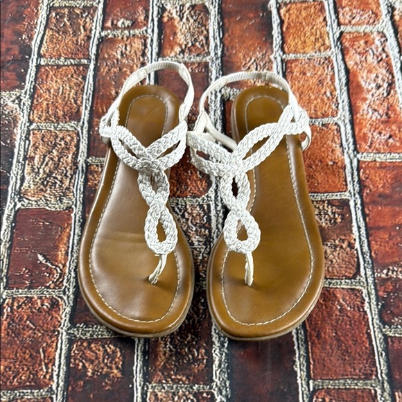 Xappeal White and Brown Gladiator Sandals - Picture 1 of 4